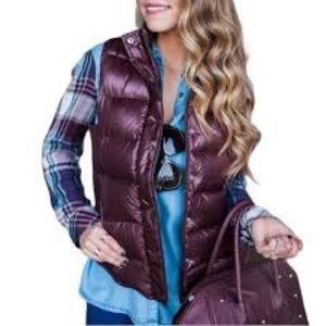 J Crew Maroon Puffer Vest